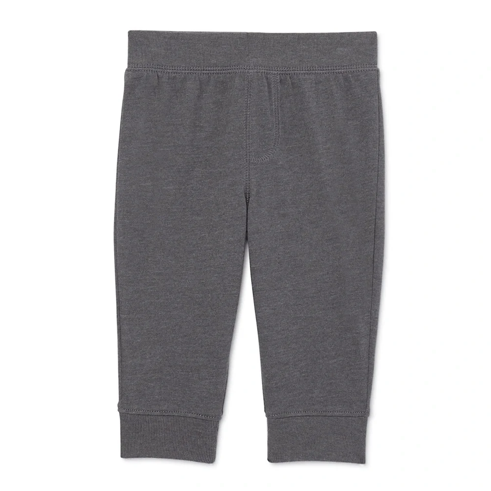 3/$15 🌸 Garanimals Pull On Jogger Baby Pants Charcoal Heather Gray 12m